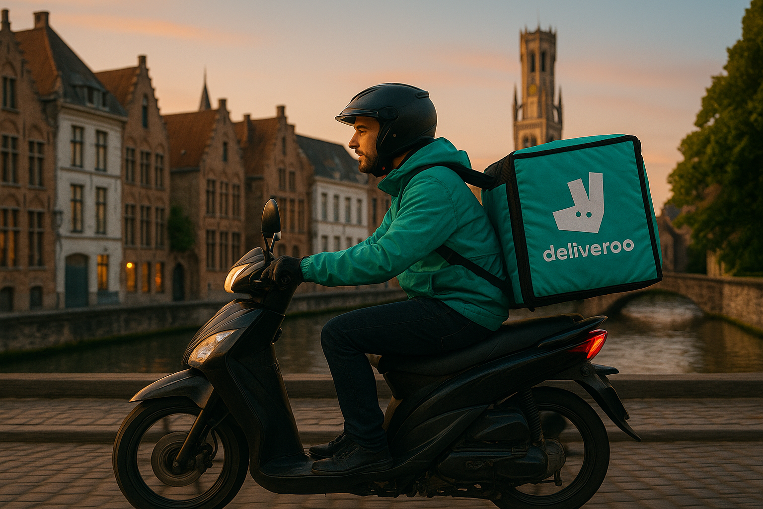 Deliveroo delivery driver